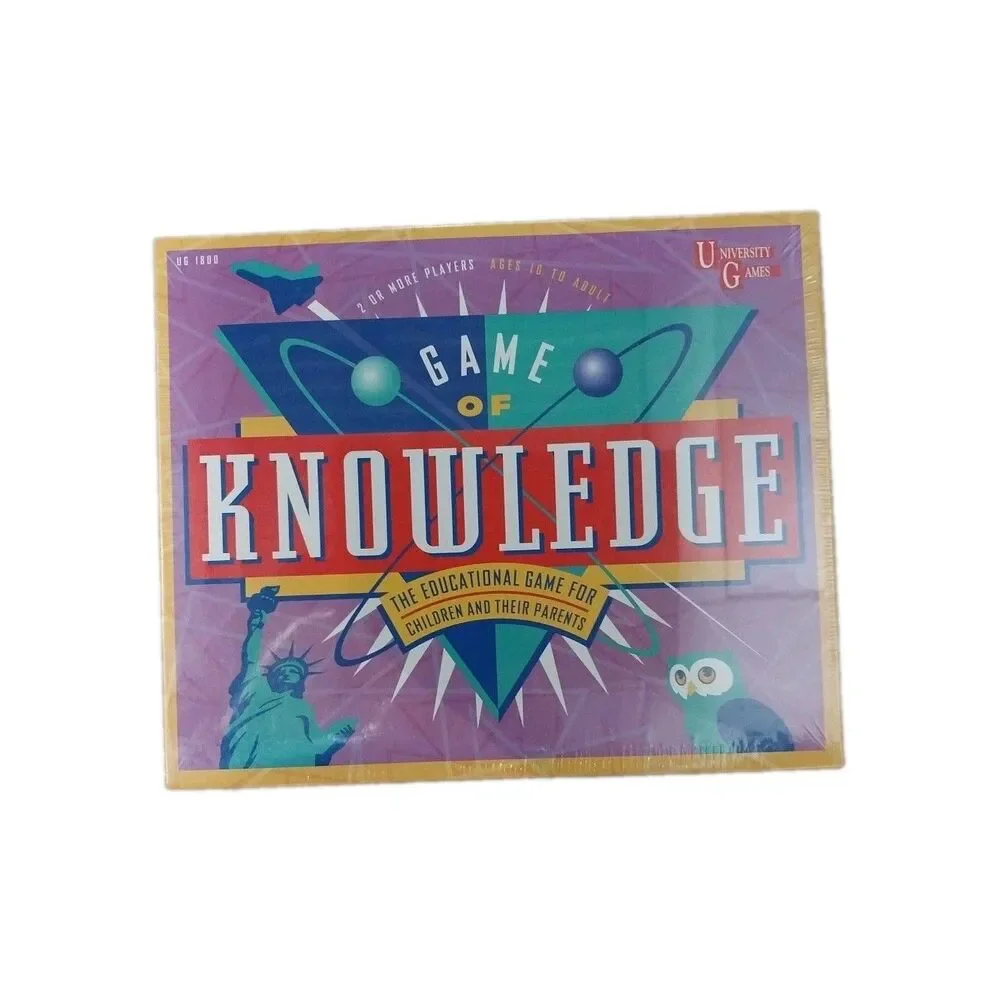Game of Knowledge Board Game 1995 Playtoy Industries University Games New